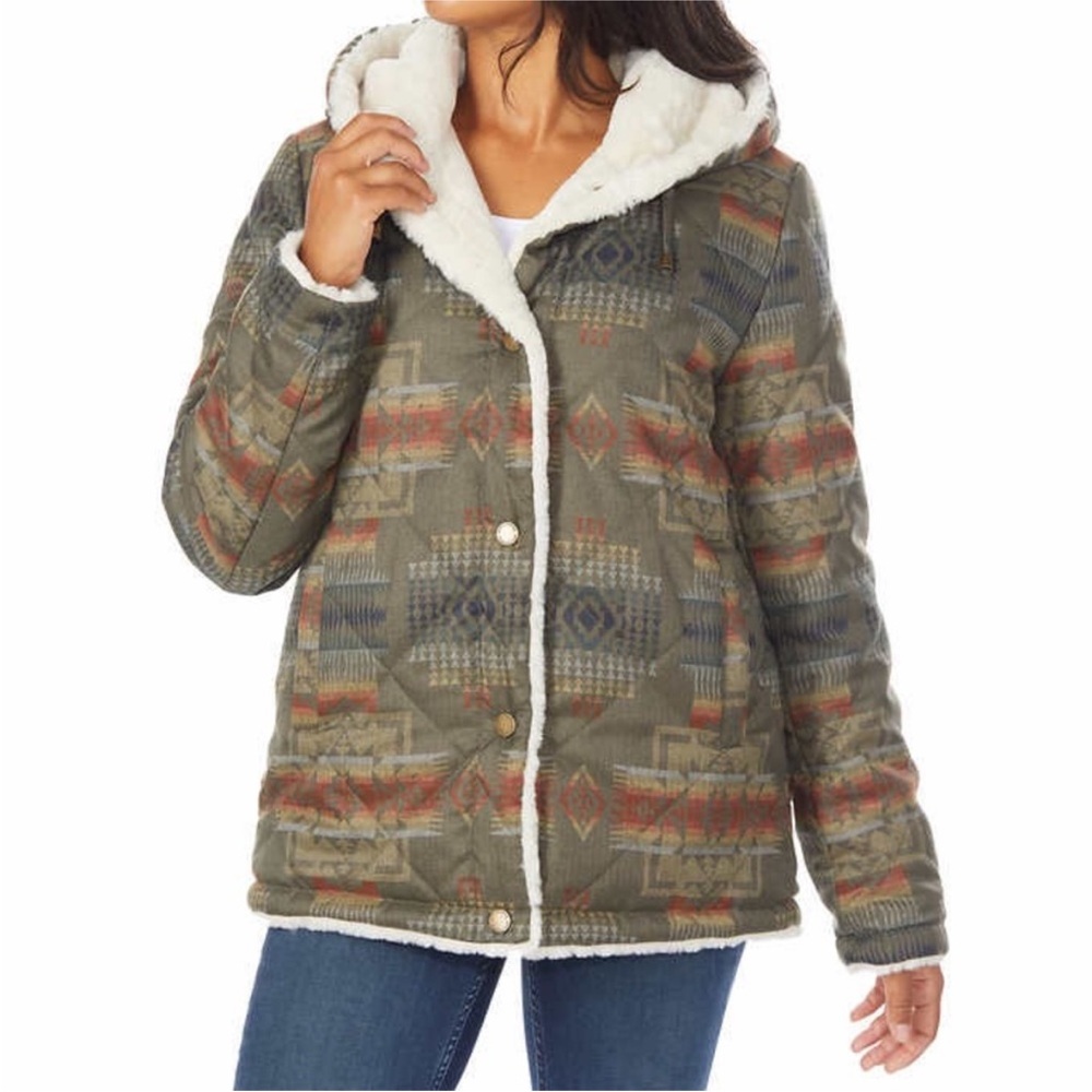 Pendleton Reversible Hooded Coat Size Small